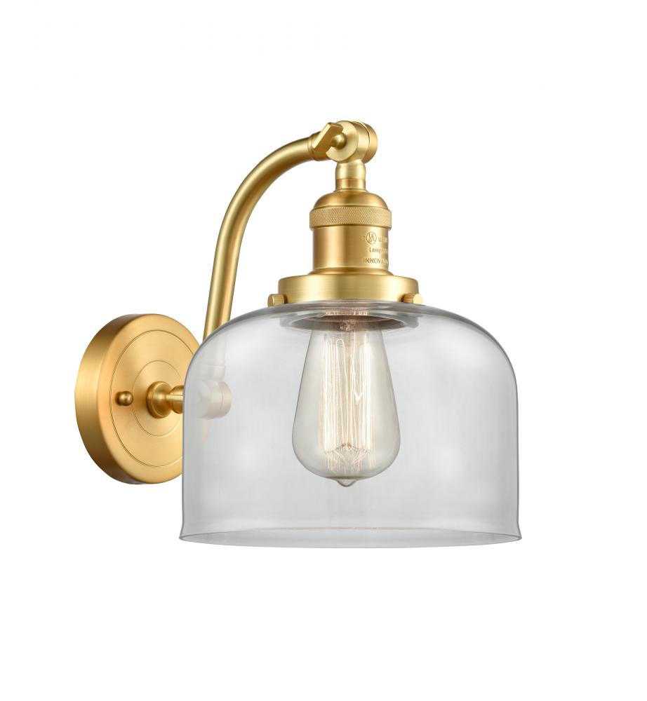 Bell - 1 Light - 8 inch - Satin Gold - Adjustable Sconce