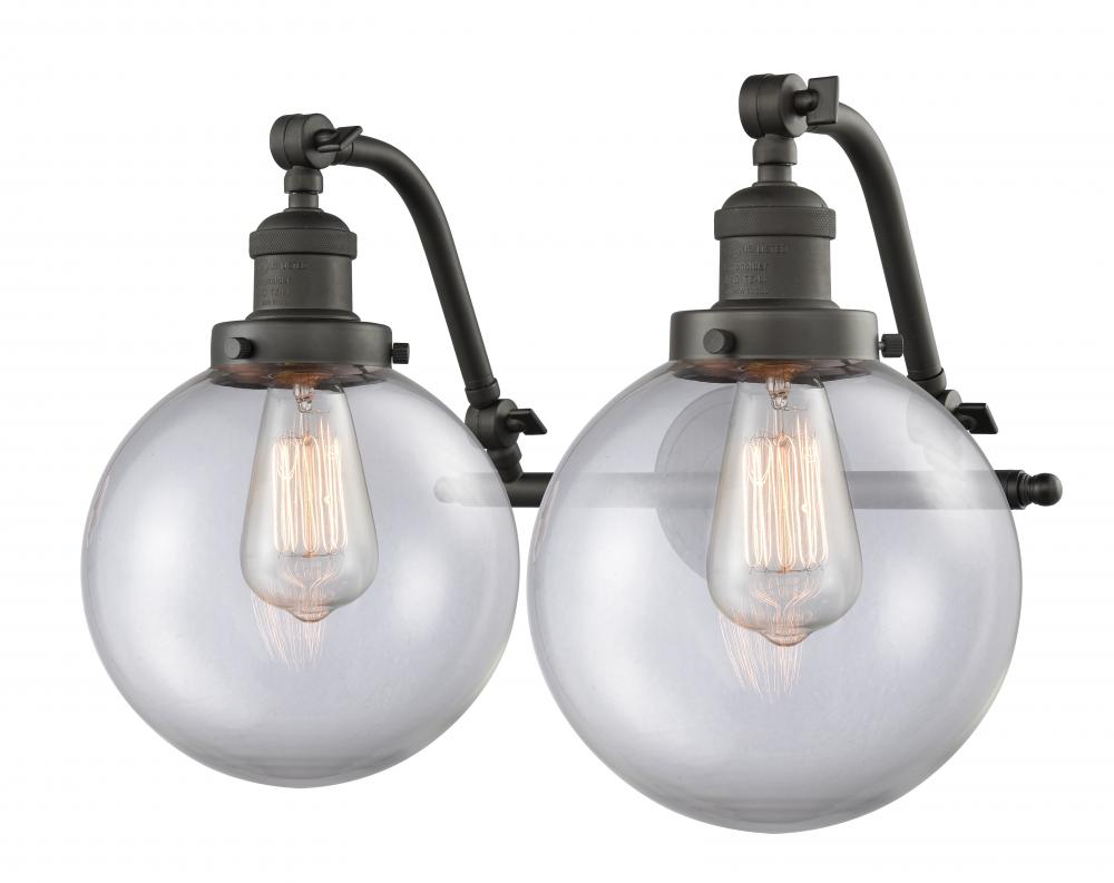 Beacon - 2 Light - 18 inch - Oil Rubbed Bronze - Adjustable Bath Vanity Light