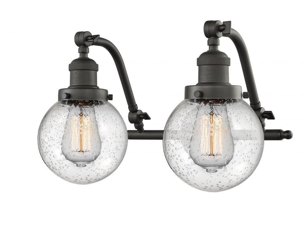 Beacon - 2 Light - 16 inch - Oil Rubbed Bronze - Adjustable Bath Vanity Light