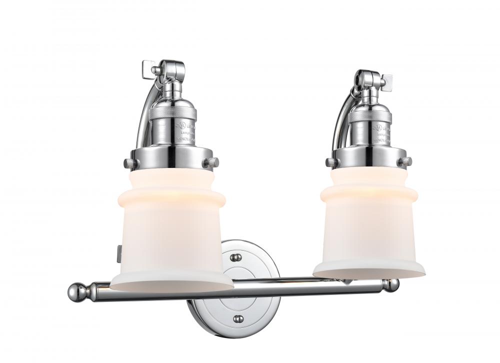 Canton - 2 Light - 18 inch - Polished Chrome - Adjustable Bath Vanity Light