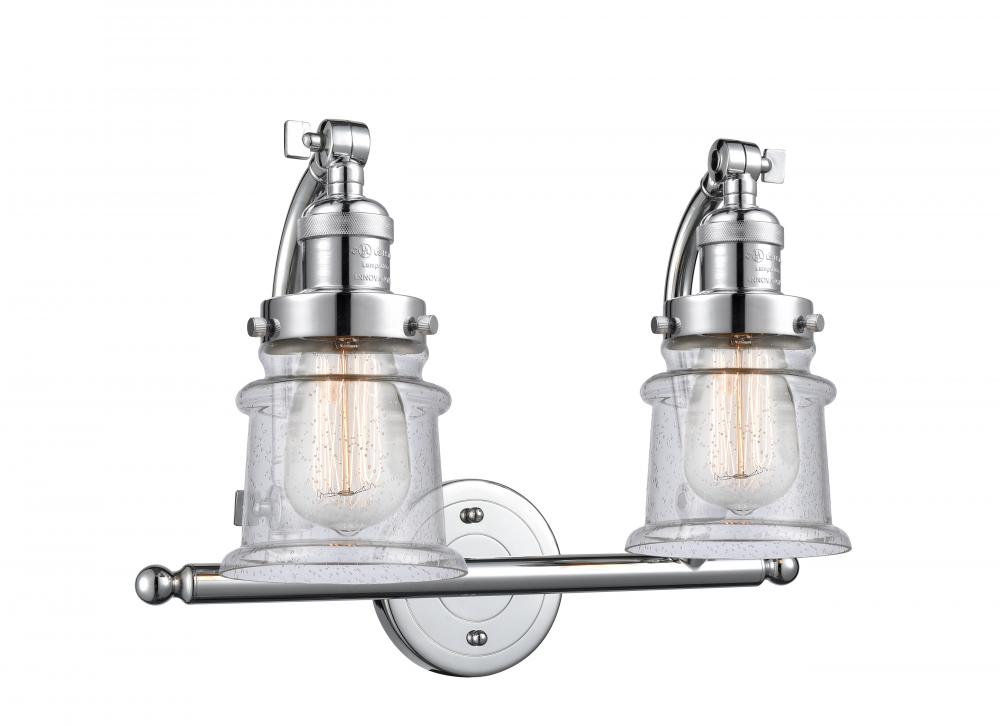 Canton - 2 Light - 18 inch - Polished Chrome - Adjustable Bath Vanity Light