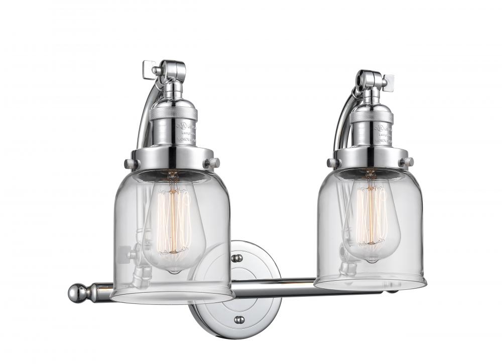 Bell - 2 Light - 18 inch - Polished Chrome - Adjustable Bath Vanity Light