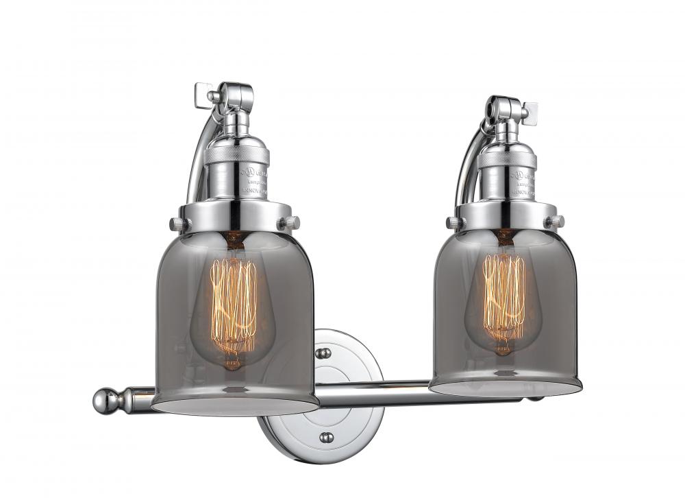 Bell - 2 Light - 18 inch - Polished Chrome - Adjustable Bath Vanity Light