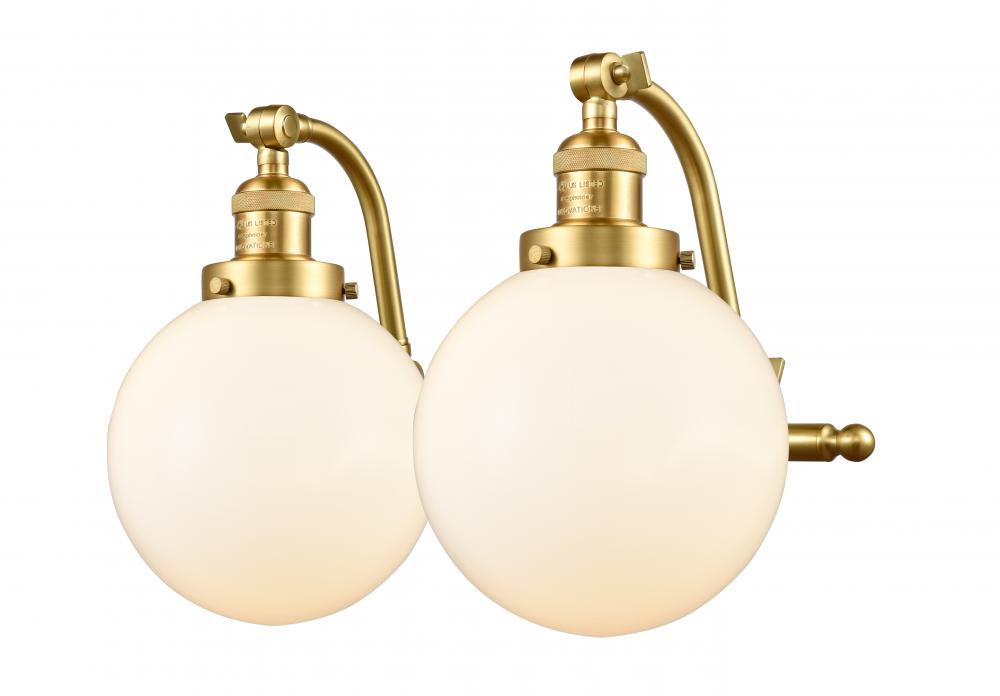 Beacon - 2 Light - 18 inch - Satin Gold - Adjustable Bath Vanity Light