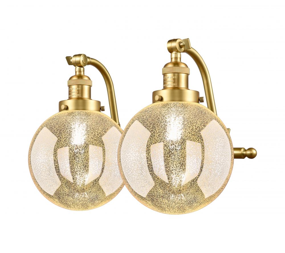 Beacon - 2 Light - 18 inch - Satin Gold - Adjustable Bath Vanity Light