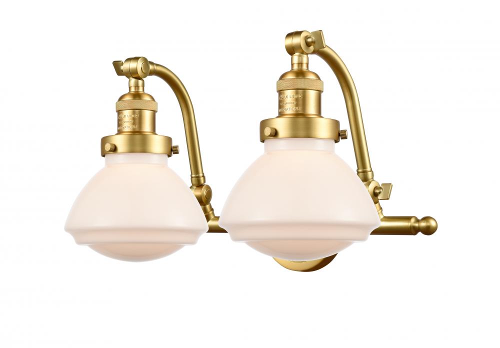 Olean - 2 Light - 19 inch - Satin Gold - Adjustable Bath Vanity Light