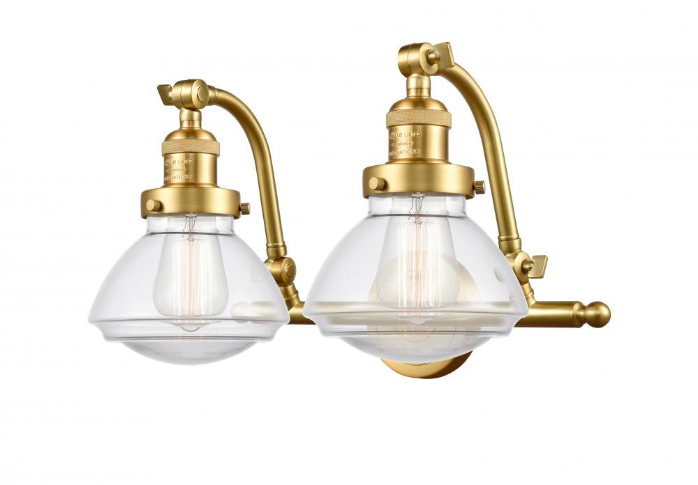 Olean - 2 Light - 19 inch - Satin Gold - Adjustable Bath Vanity Light