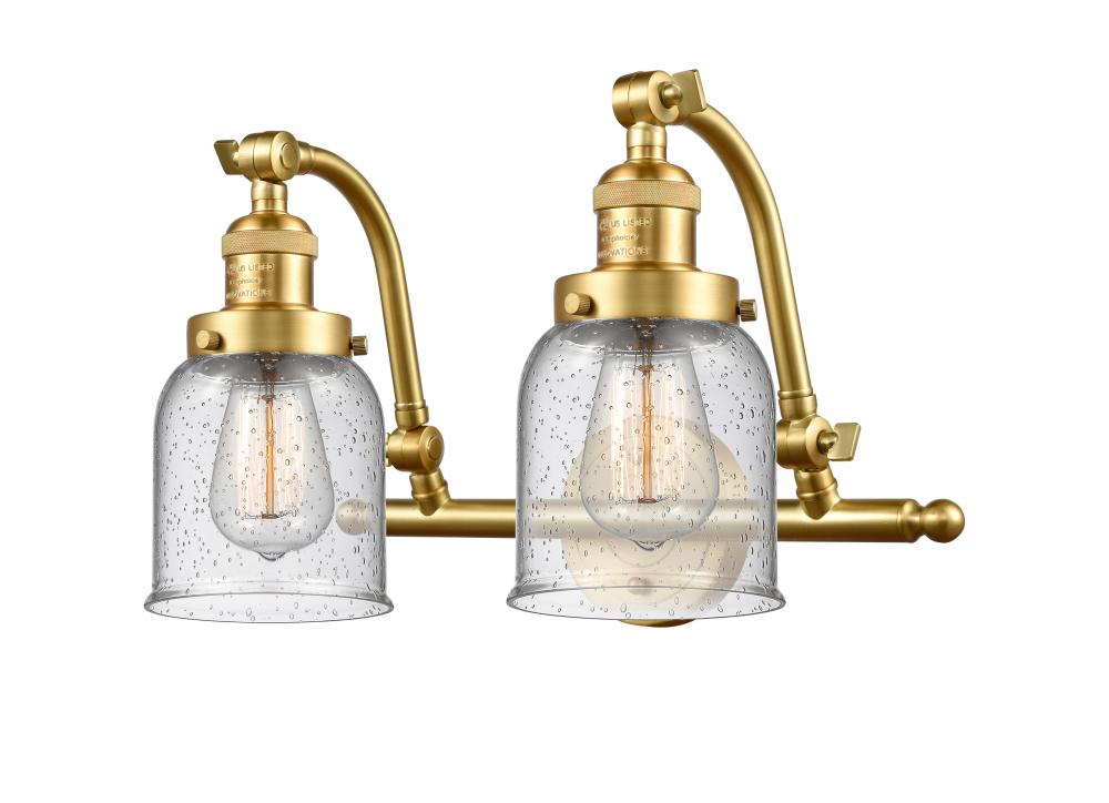 Bell - 2 Light - 18 inch - Satin Gold - Adjustable Bath Vanity Light