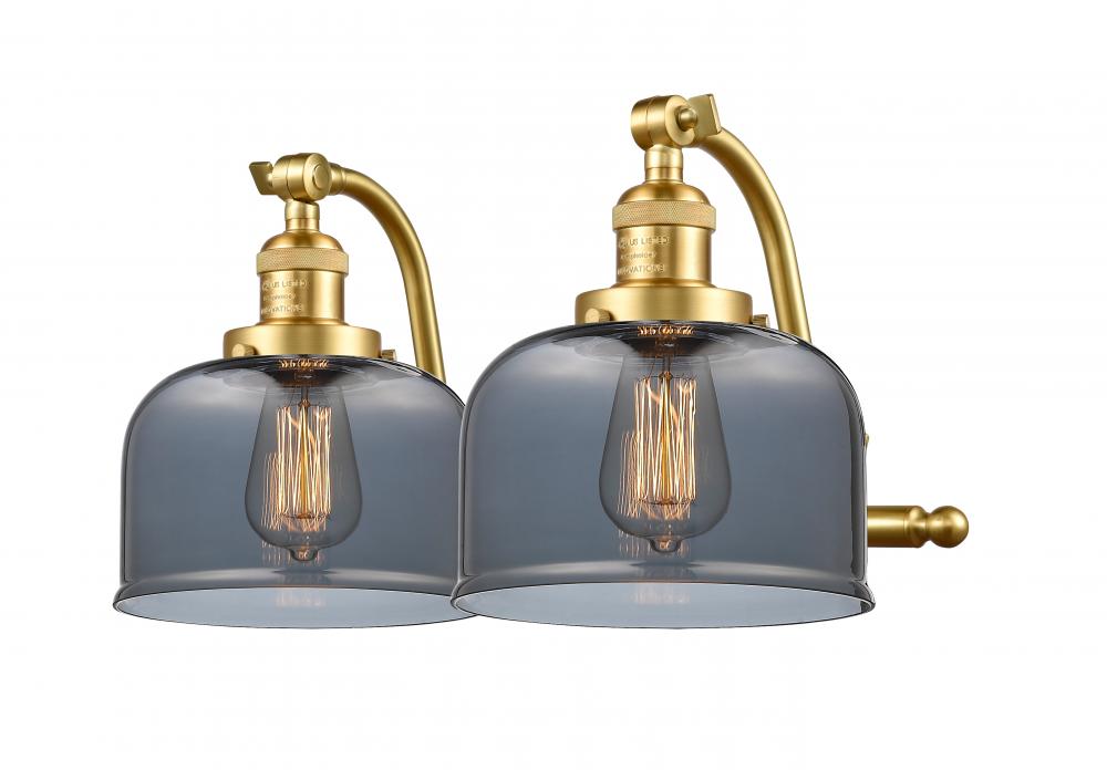 Bell - 2 Light - 18 inch - Satin Gold - Adjustable Bath Vanity Light