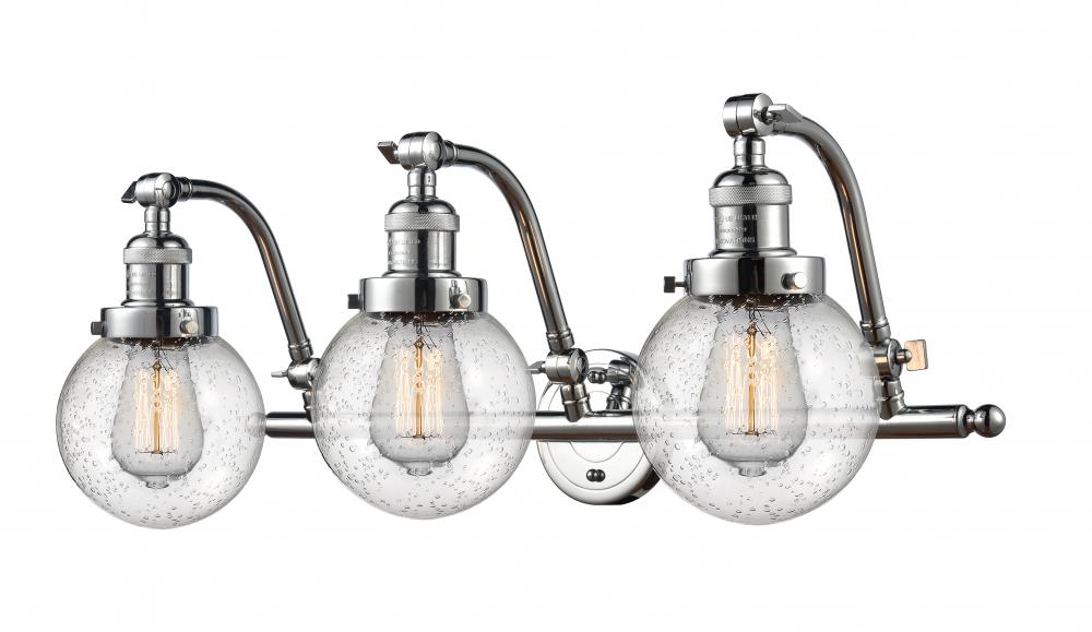 Beacon - 3 Light - 26 inch - Polished Chrome - Adjustable Bath Vanity Light