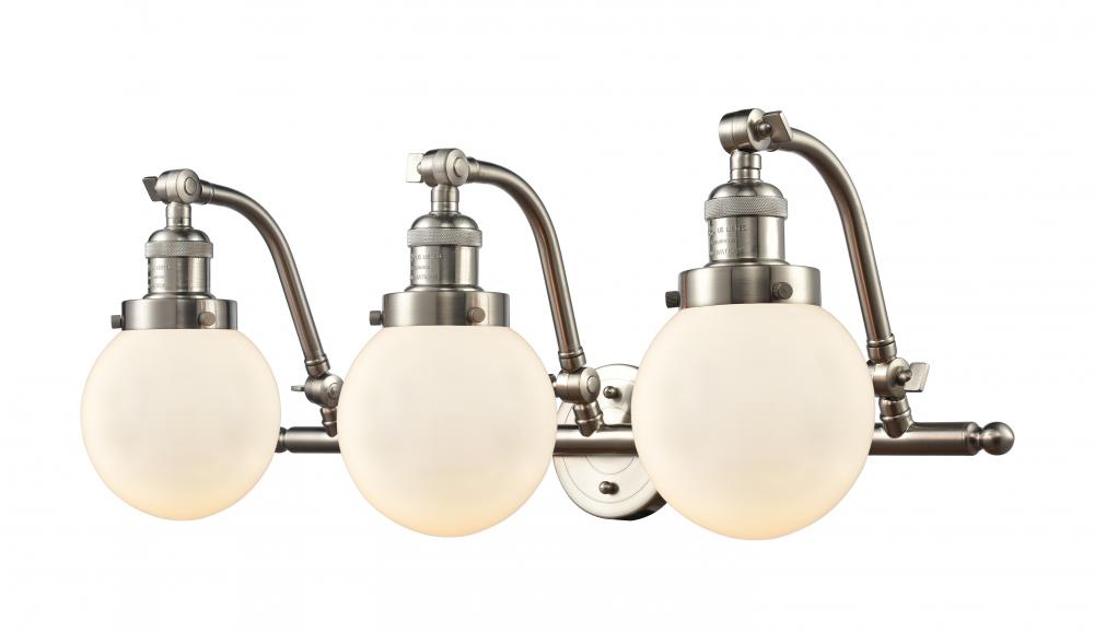 Beacon - 3 Light - 26 inch - Brushed Satin Nickel - Adjustable Bath Vanity Light