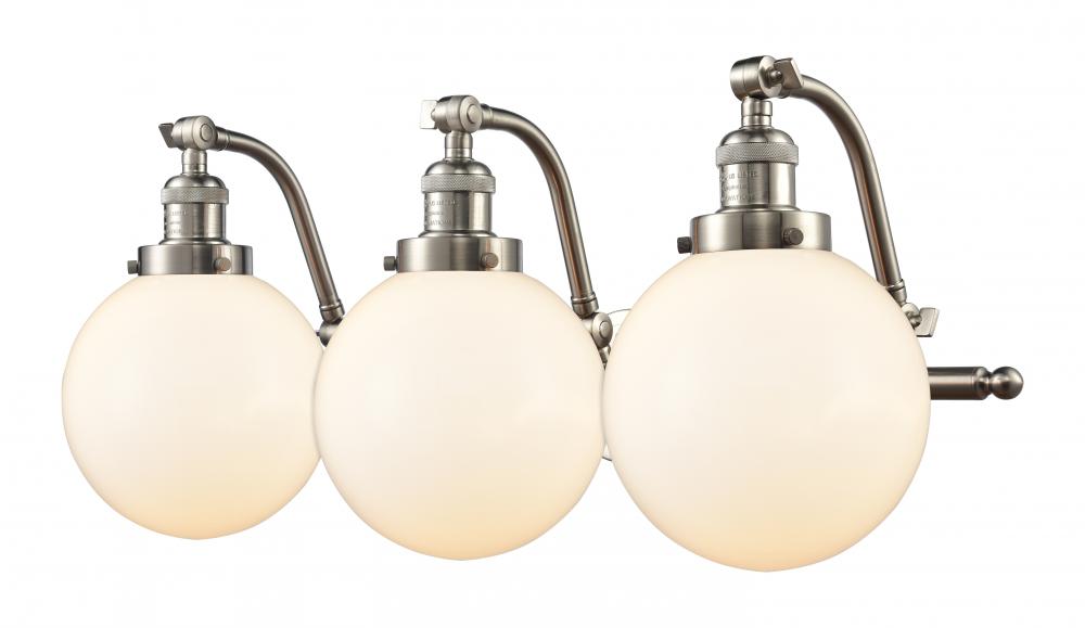 Beacon - 3 Light - 28 inch - Brushed Satin Nickel - Adjustable Bath Vanity Light