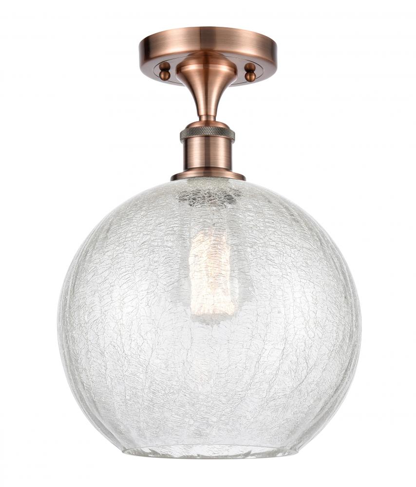 Athens - 1 Light - 10 inch - Antique Copper - Semi-Flush Mount