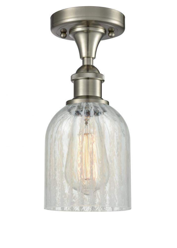 Caledonia - 1 Light - 5 inch - Brushed Satin Nickel - Semi-Flush Mount