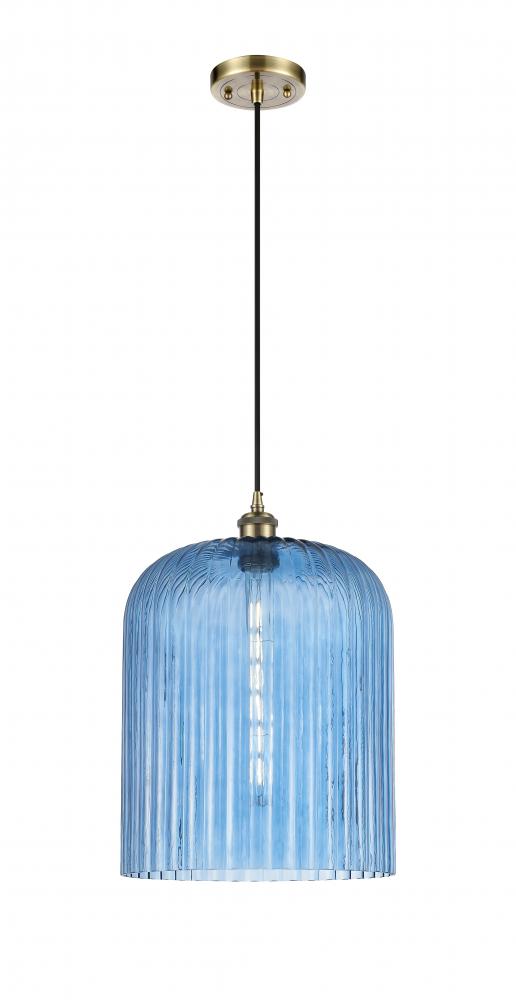 Bridal Veil - 1 Light - 5 inch - Antique Brass - Cord hung - Mini Pendant