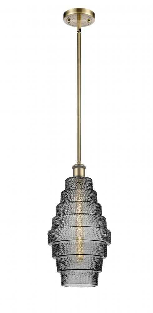 Cascade - 1 Light - 8 inch - Antique Brass - Mini Pendant