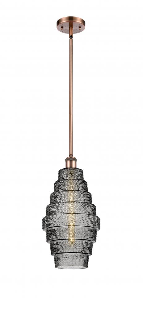 Cascade - 1 Light - 8 inch - Antique Copper - Mini Pendant
