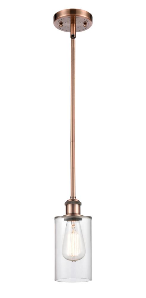 Clymer - 1 Light - 4 inch - Antique Copper - Mini Pendant