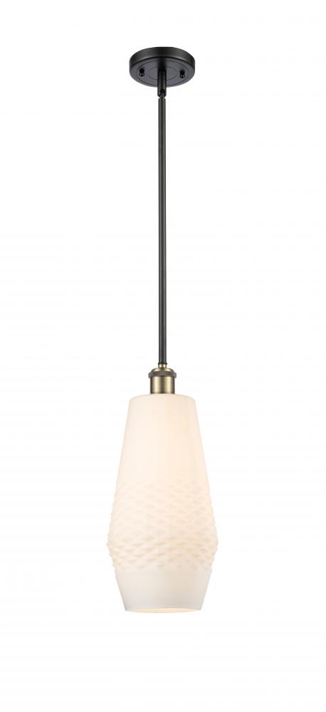 Windham - 1 Light - 7 inch - Black Antique Brass - Mini Pendant