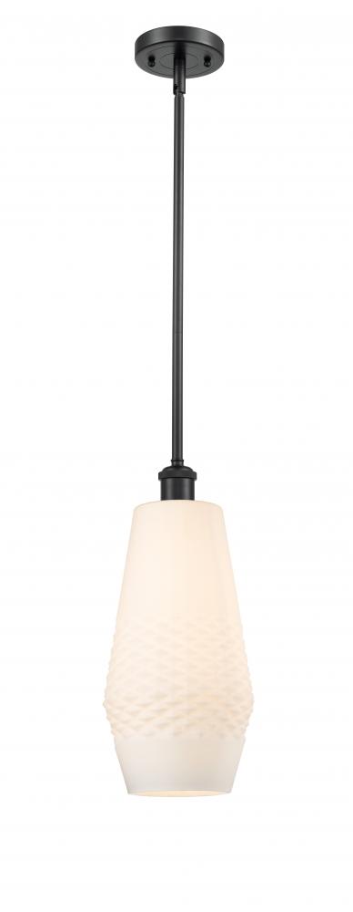 Windham - 1 Light - 7 inch - Matte Black - Mini Pendant
