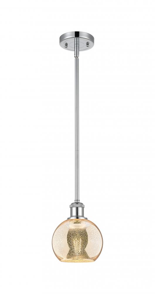 Athens - 1 Light - 6 inch - Polished Chrome - Mini Pendant
