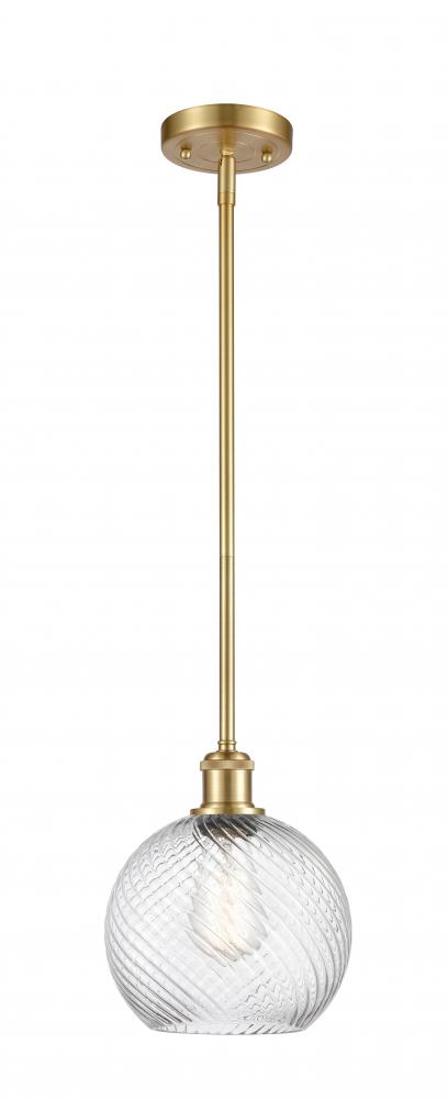 Twisted Swirl 1 Light 8 inch Mini Pendant