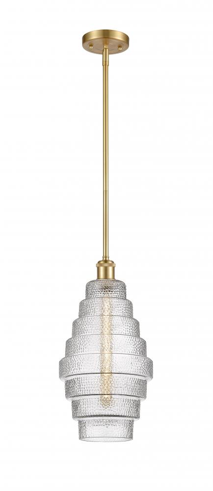 Cascade - 1 Light - 8 inch - Satin Gold - Mini Pendant