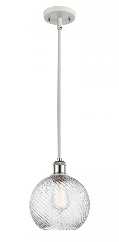 Twisted Swirl 1 Light 8 inch Mini Pendant