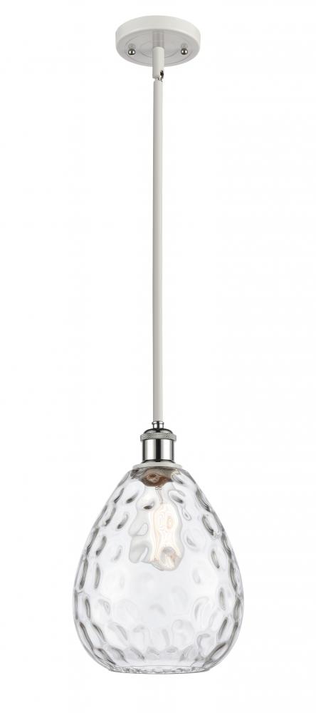 Waverly - 1 Light - 8 inch - White Polished Chrome - Mini Pendant