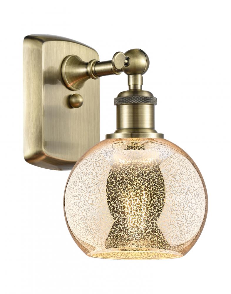 Athens - 1 Light - 6 inch - Antique Brass - Sconce