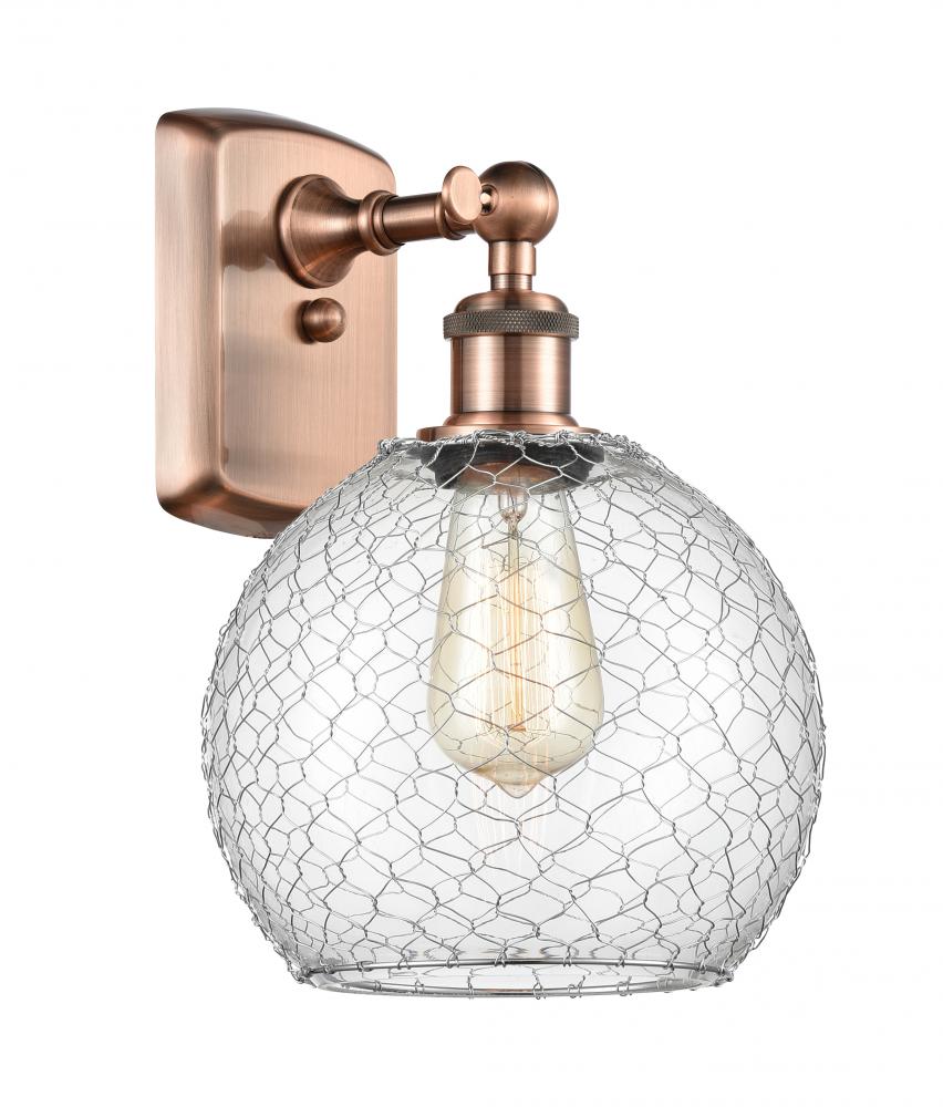 Farmhouse Chicken Wire 1 Light Sconce