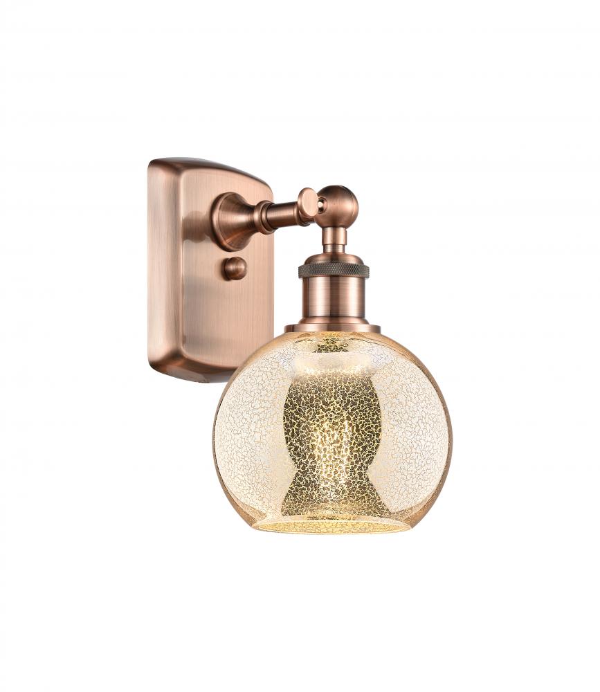 Athens - 1 Light - 6 inch - Antique Copper - Sconce