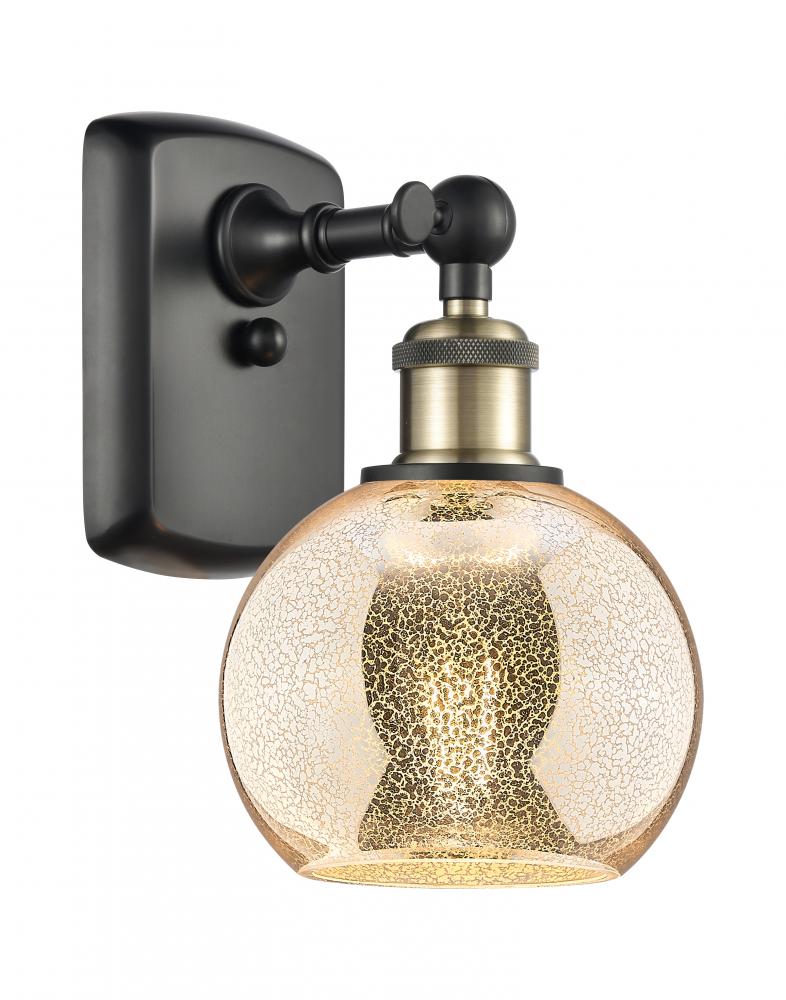 Athens - 1 Light - 6 inch - Black Antique Brass - Sconce