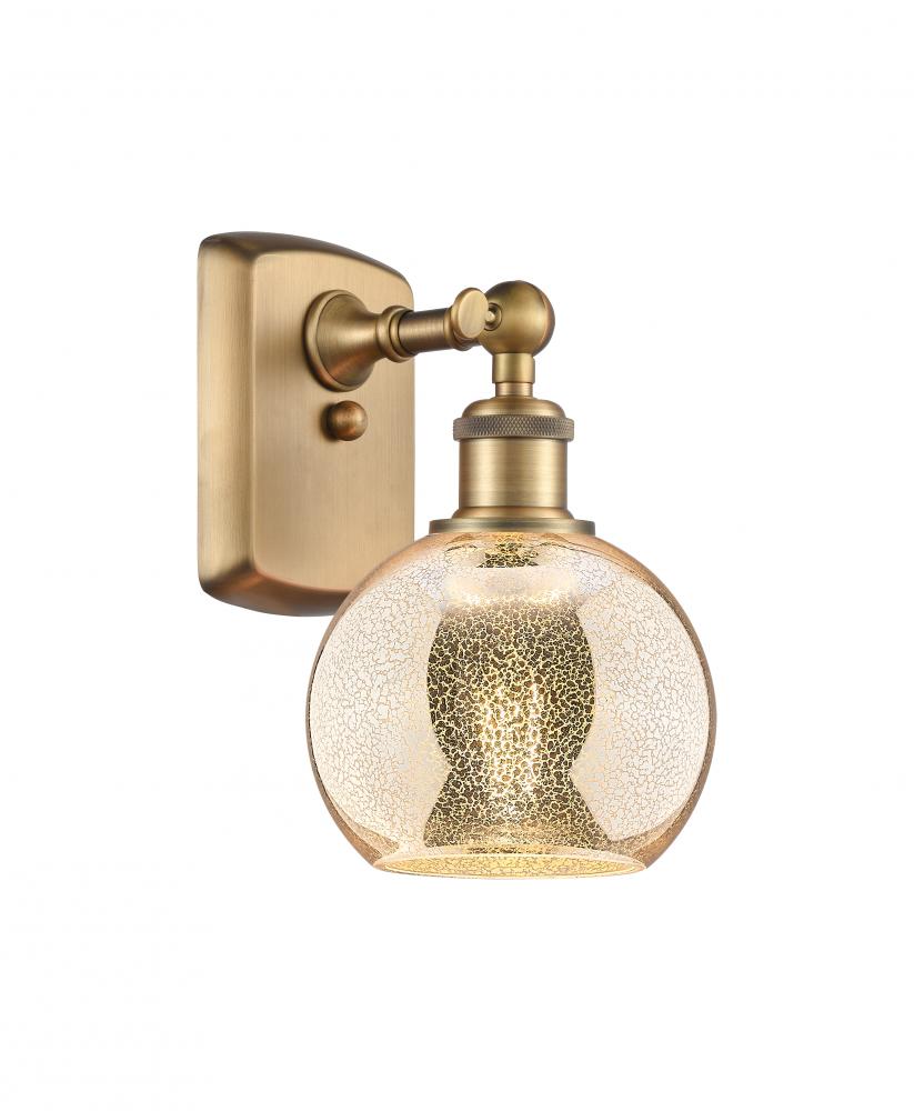 Athens - 1 Light - 6 inch - Brushed Brass - Sconce