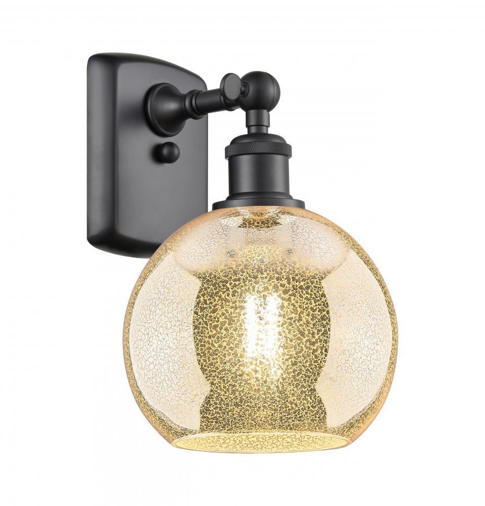 Athens - 1 Light - 8 inch - Matte Black - Sconce