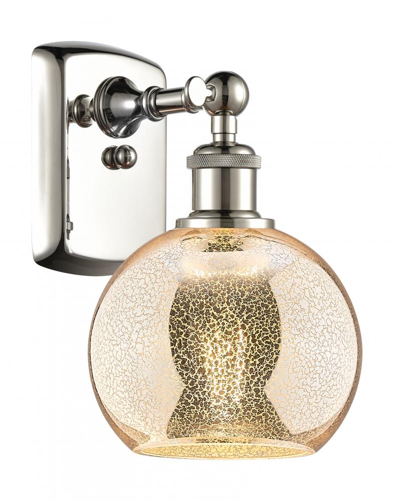 Athens - 1 Light - 6 inch - Polished Nickel - Sconce