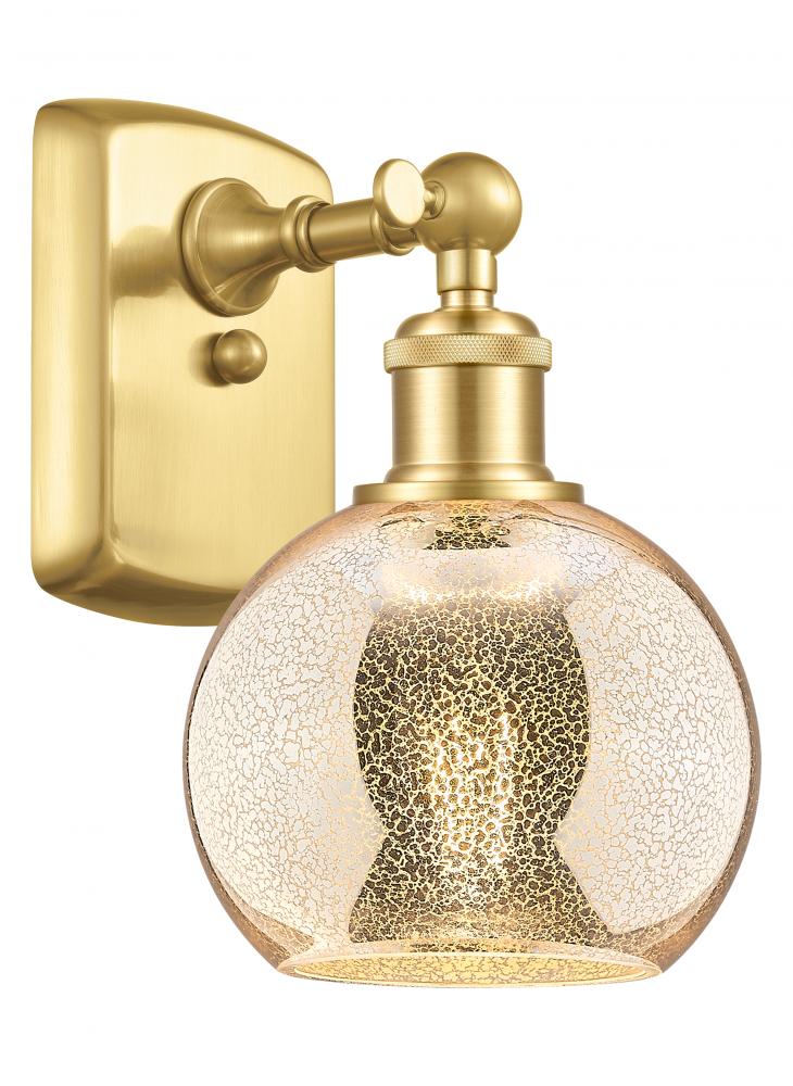 Athens - 1 Light - 6 inch - Satin Gold - Sconce