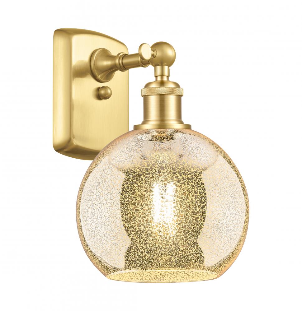 Athens - 1 Light - 8 inch - Satin Gold - Sconce