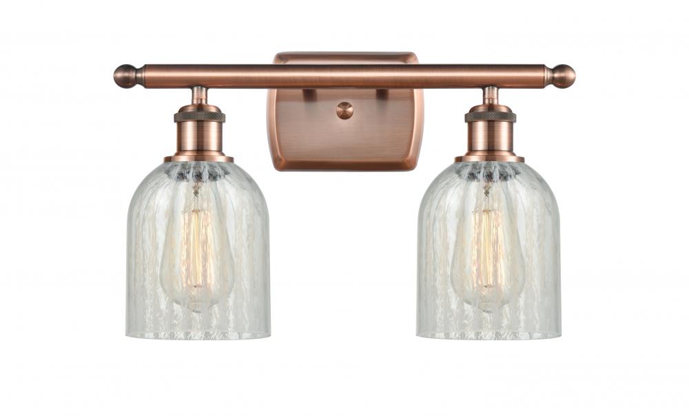 Caledonia - 2 Light - 15 inch - Antique Copper - Bath Vanity Light