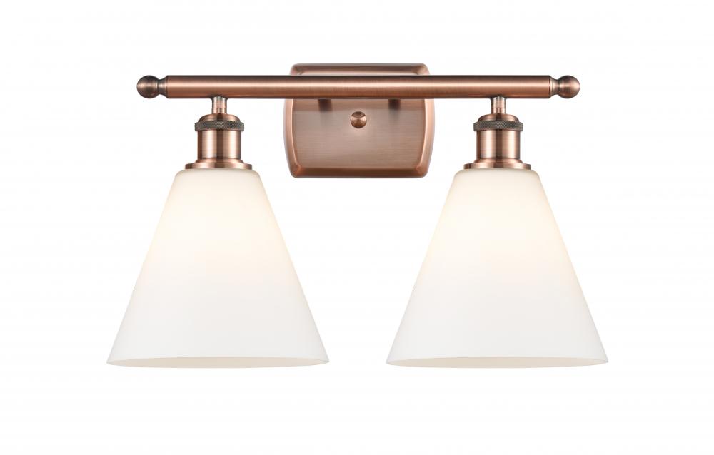 Berkshire - 2 Light - 18 inch - Antique Copper - Bath Vanity Light