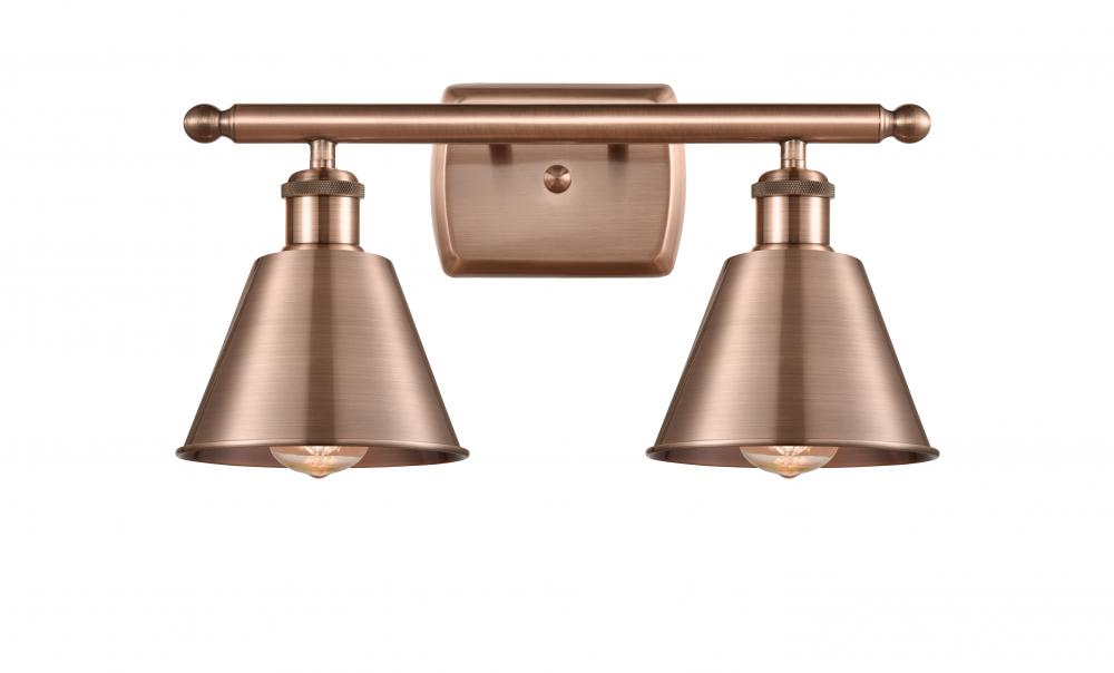 Smithfield - 2 Light - 17 inch - Antique Copper - Bath Vanity Light