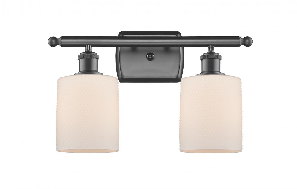 Cobbleskill - 2 Light - 15 inch - Oil Rubbed Bronze - Bath Vanity Light