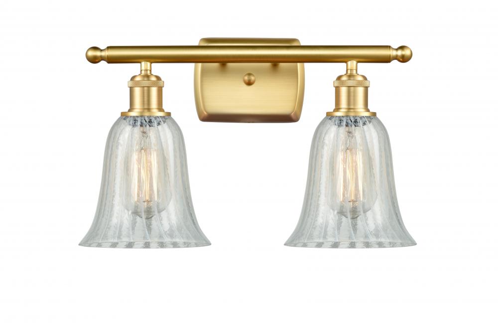Hanover - 2 Light - 16 inch - Satin Gold - Bath Vanity Light