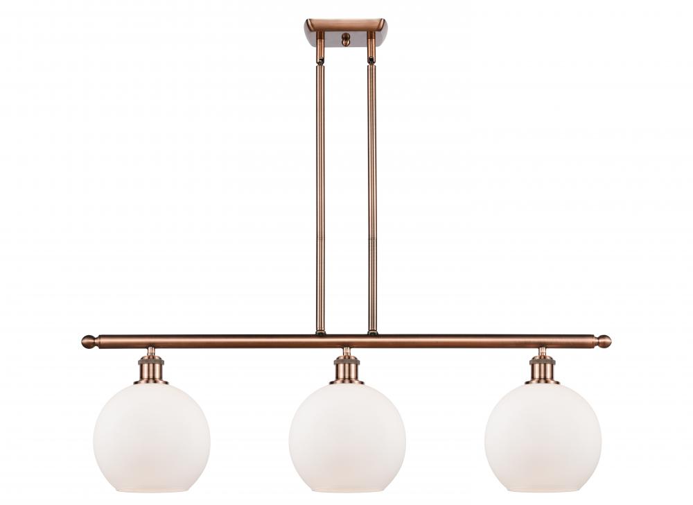 Athens - 3 Light - 36 inch - Antique Copper - Stem hung - Island Light