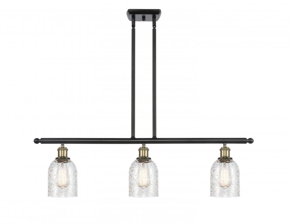 Caledonia - 3 Light - 36 inch - Black Antique Brass - Stem hung - Island Light