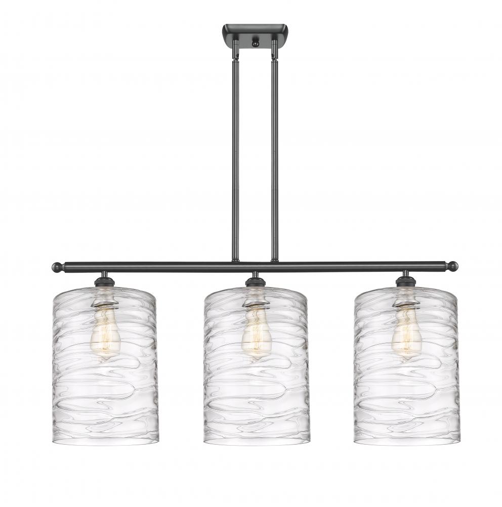 Cobbleskill - 3 Light - 36 inch - Matte Black - Stem hung - Island Light