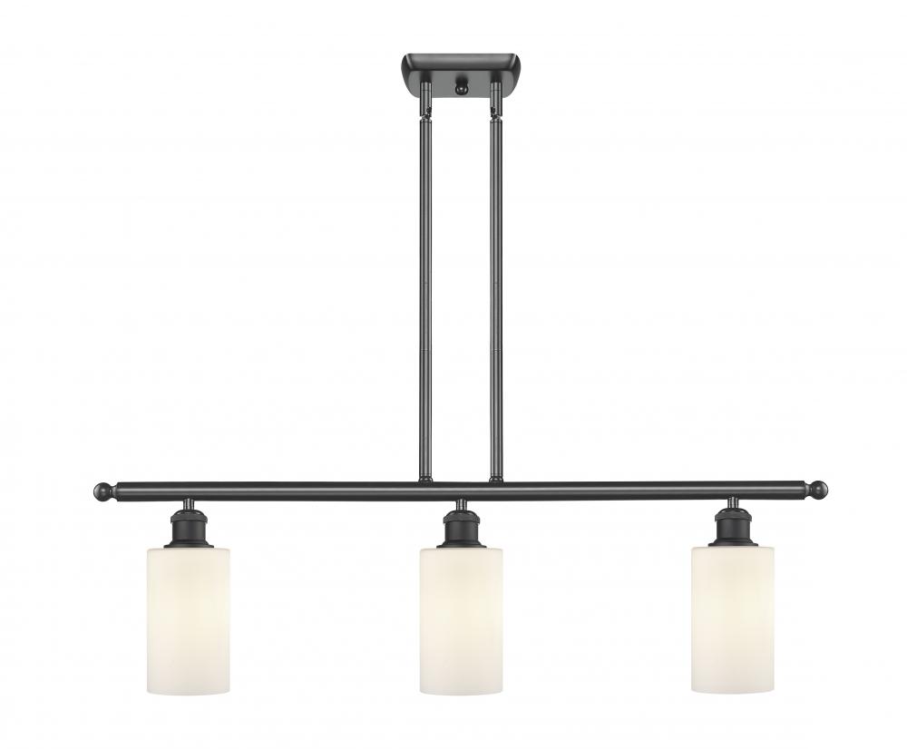 Clymer - 3 Light - 36 inch - Matte Black - Stem hung - Island Light