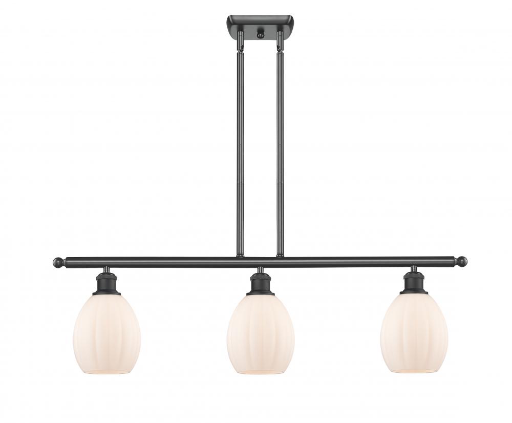 Eaton - 3 Light - 36 inch - Matte Black - Stem hung - Island Light