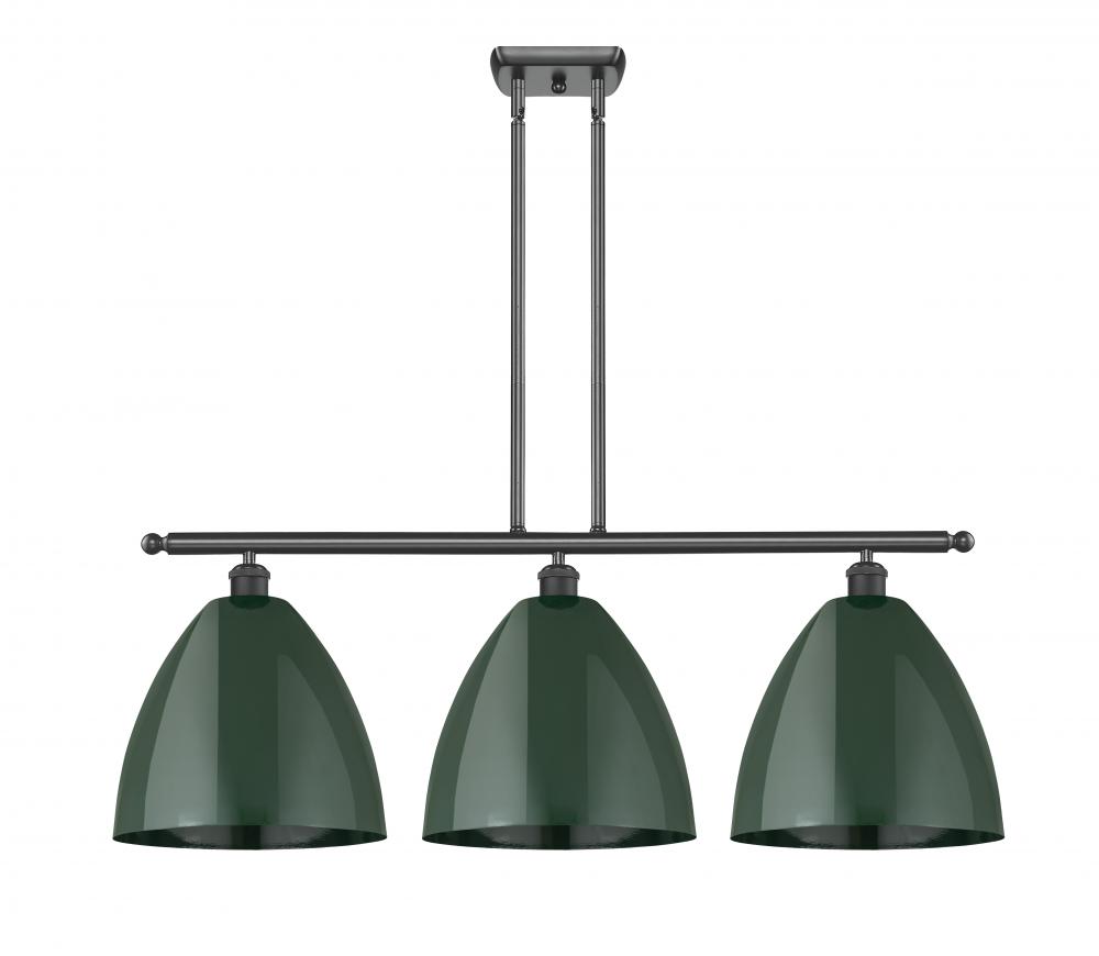 Plymouth - 3 Light - 39 inch - Matte Black - Stem hung - Island Light