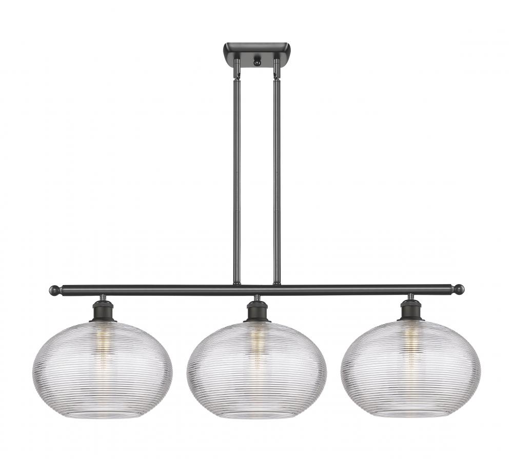 Ithaca - 3 Light - 39 inch - Oil Rubbed Bronze - Stem hung - Island Light